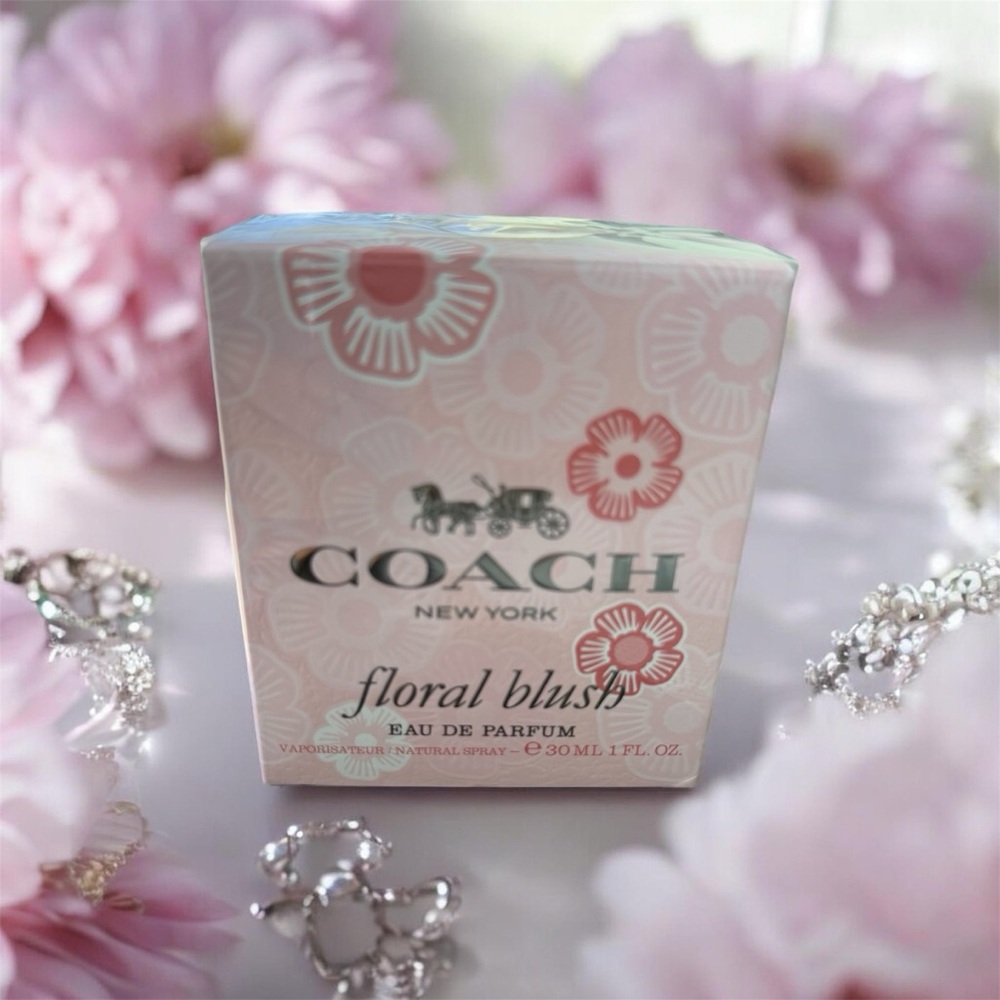 Coach Floral Blush Perfume with Pink and Red Accents